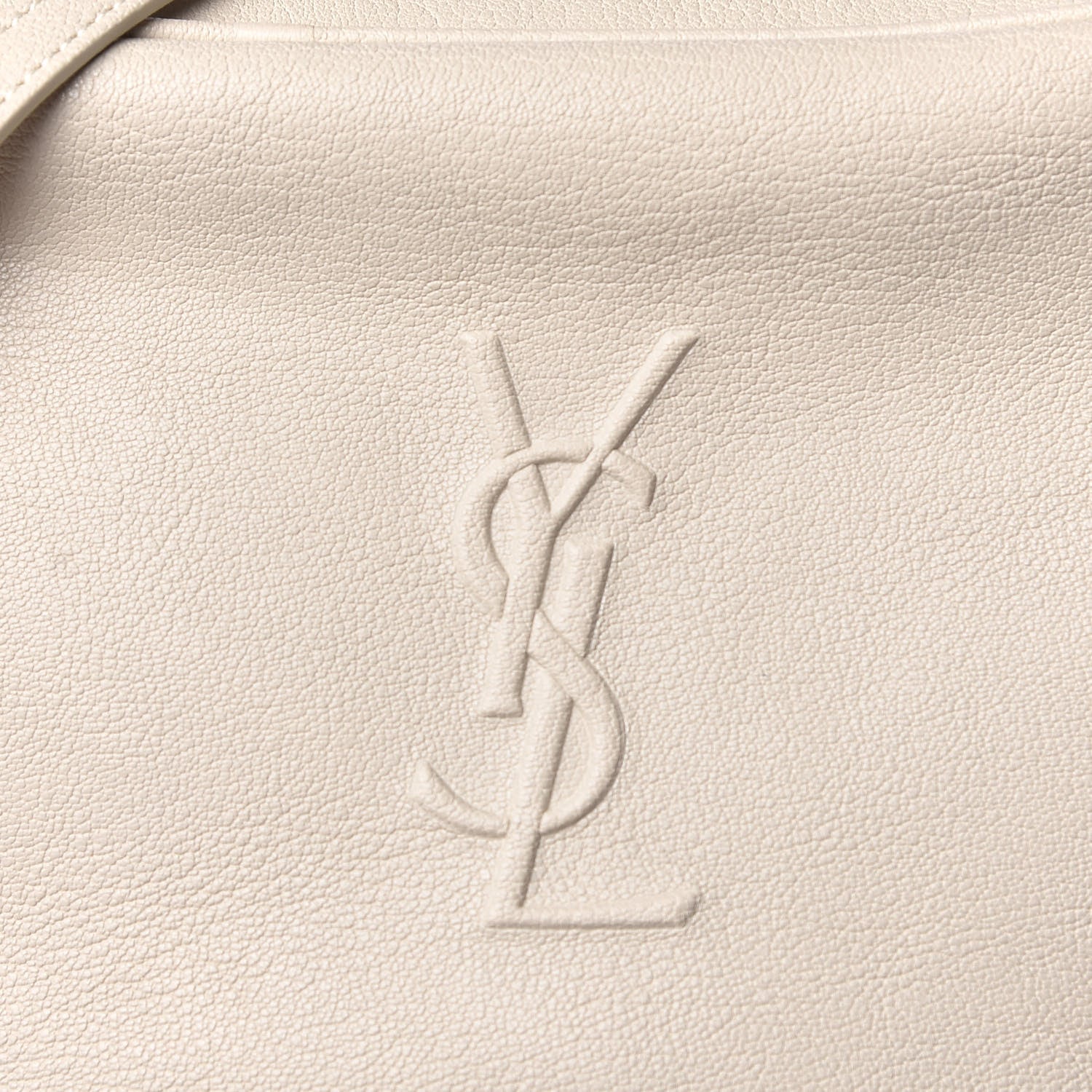 Saint Laurent Lambskin Monogram Small Lou Camera Bag Icy White 10 of 12