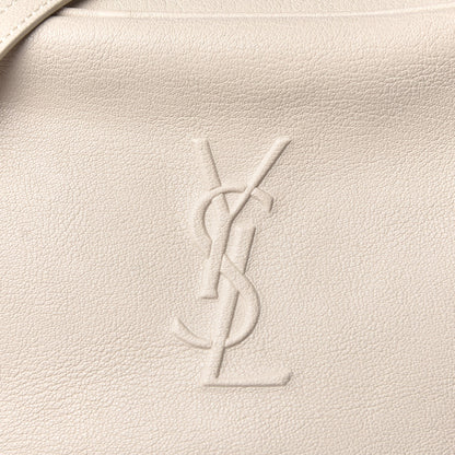 Saint Laurent Lambskin Monogram Small Lou Camera Bag Icy White 10 of 12