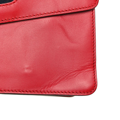 Gucci Calfskin Small Sylvie Shoulder Bag Hibiscus Red 6 of 7
