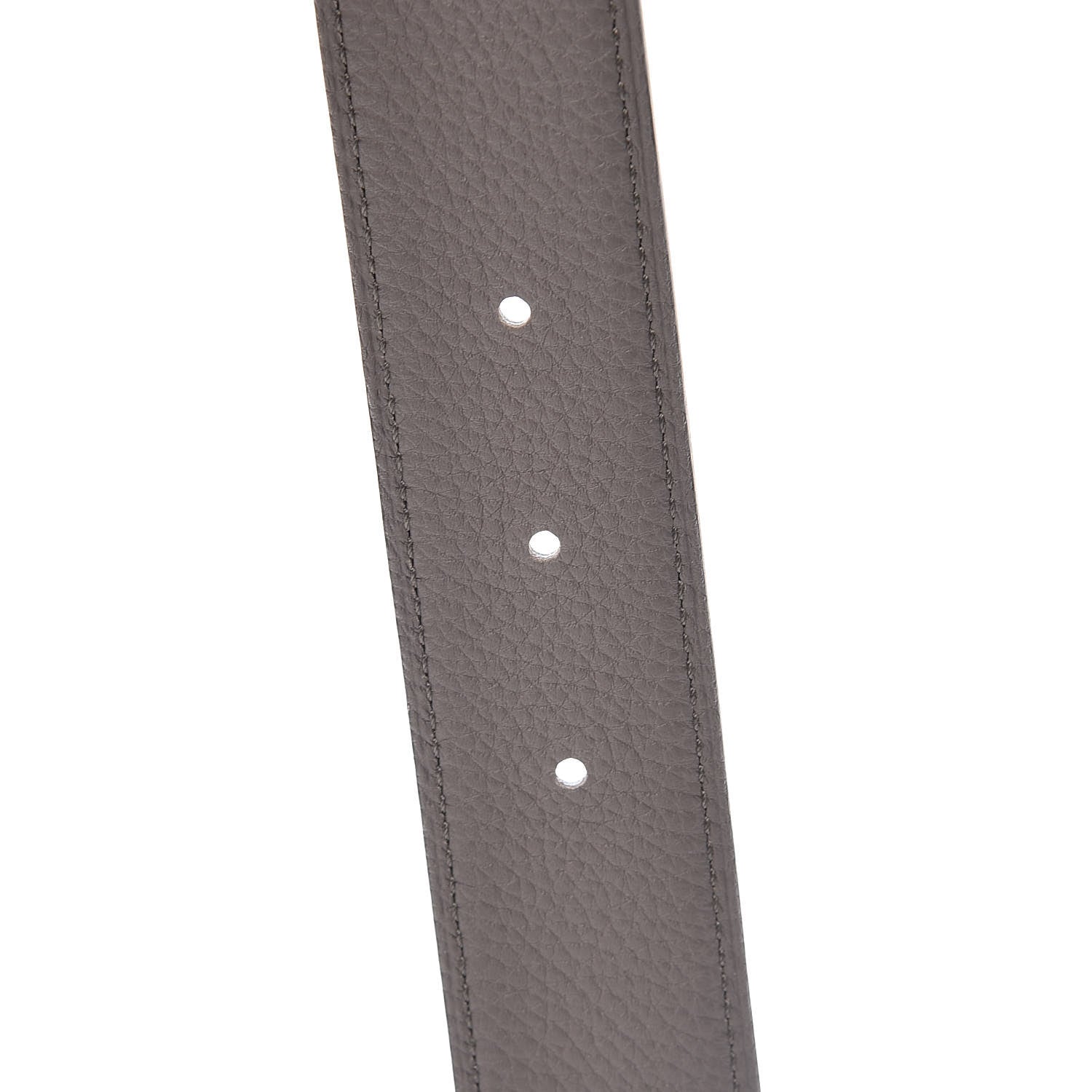 Hermes Box Togo Strie 32mm H Belt 90 Black Etain 4 of 6