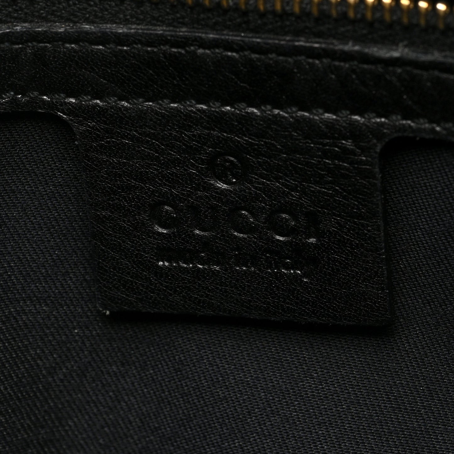 Calfskin Web Piston Lock Jackie O Hobo Black
