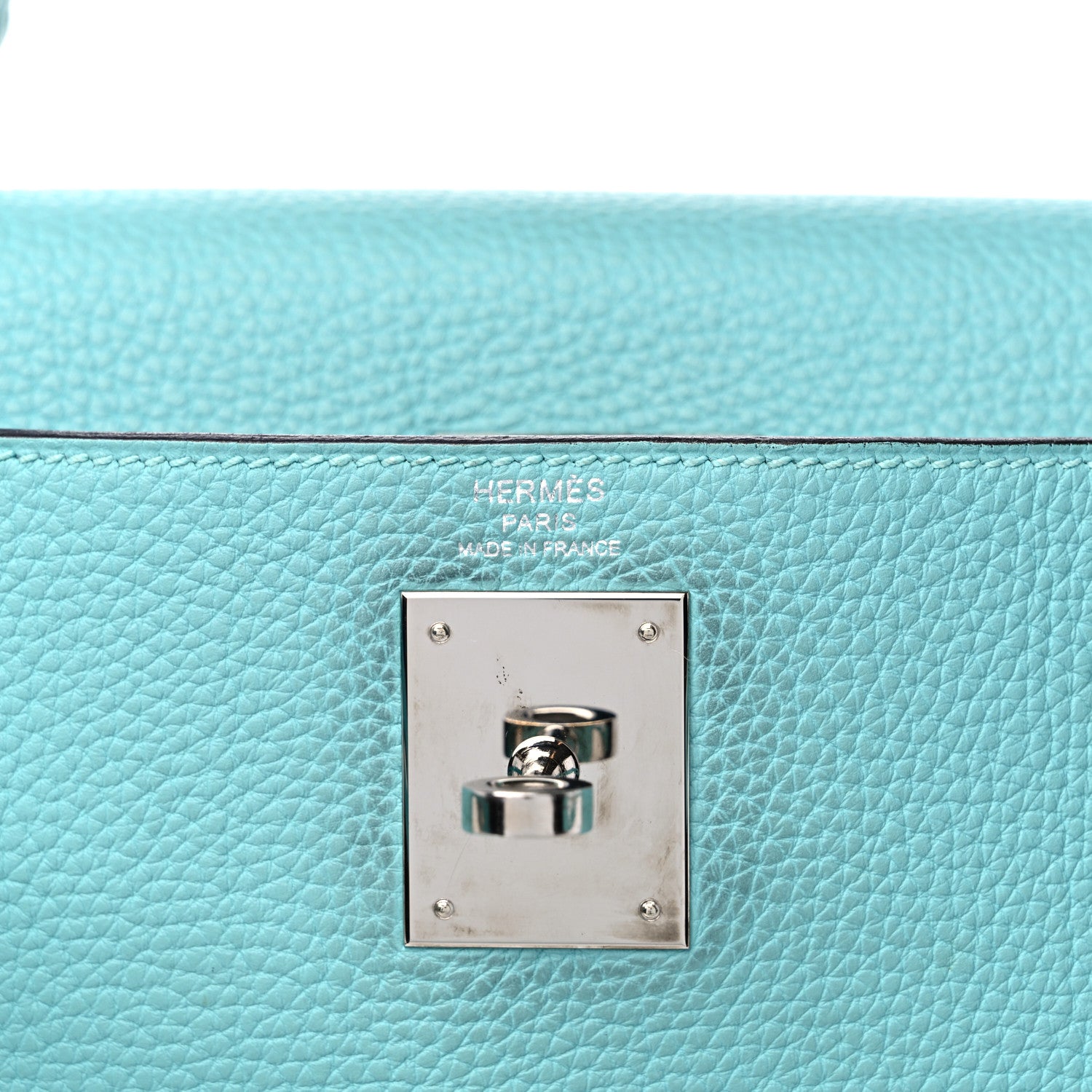 Hermes Togo Kelly Retourne 28 Bleu Atoll 6 of 18