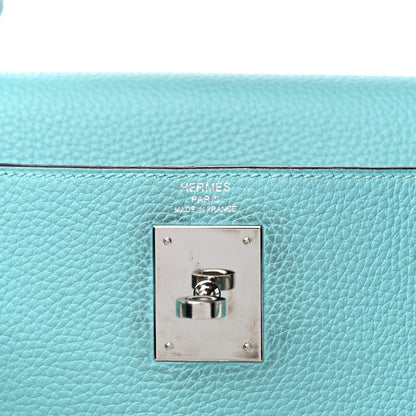 Hermes Togo Kelly Retourne 28 Bleu Atoll 6 of 18