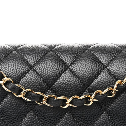 Chanel Caviar Quilted Medium Double Flap Black 8 of 10