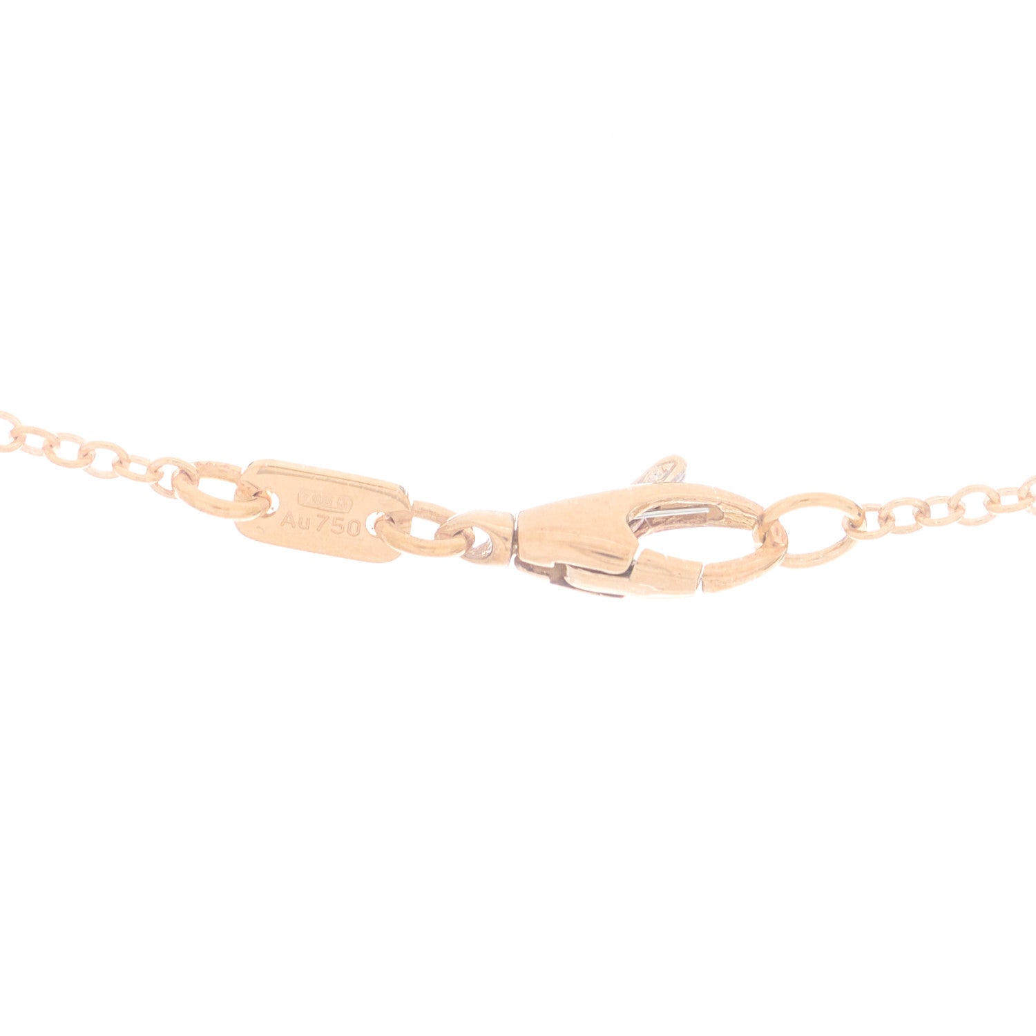 Gucci 18K Rose Gold Enamel Icon Blooms Twirl Pendant Necklace 5 of 5