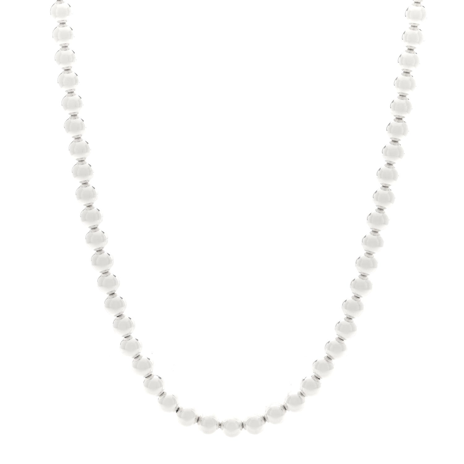 Tiffany Sterling Silver 10mm Hardwear Ball Necklace 31" 1 of 4