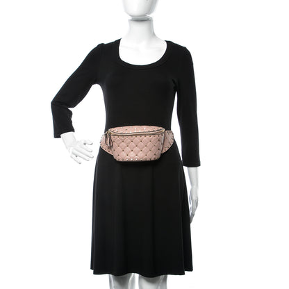 Valentino Garavani Lambskin Rockstud Spike Belt Bag 85 Water Rose 2 of 7