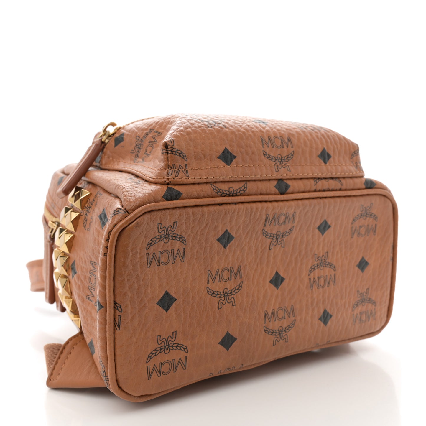 Visetos Side Stud Mini Stark Backpack Cognac