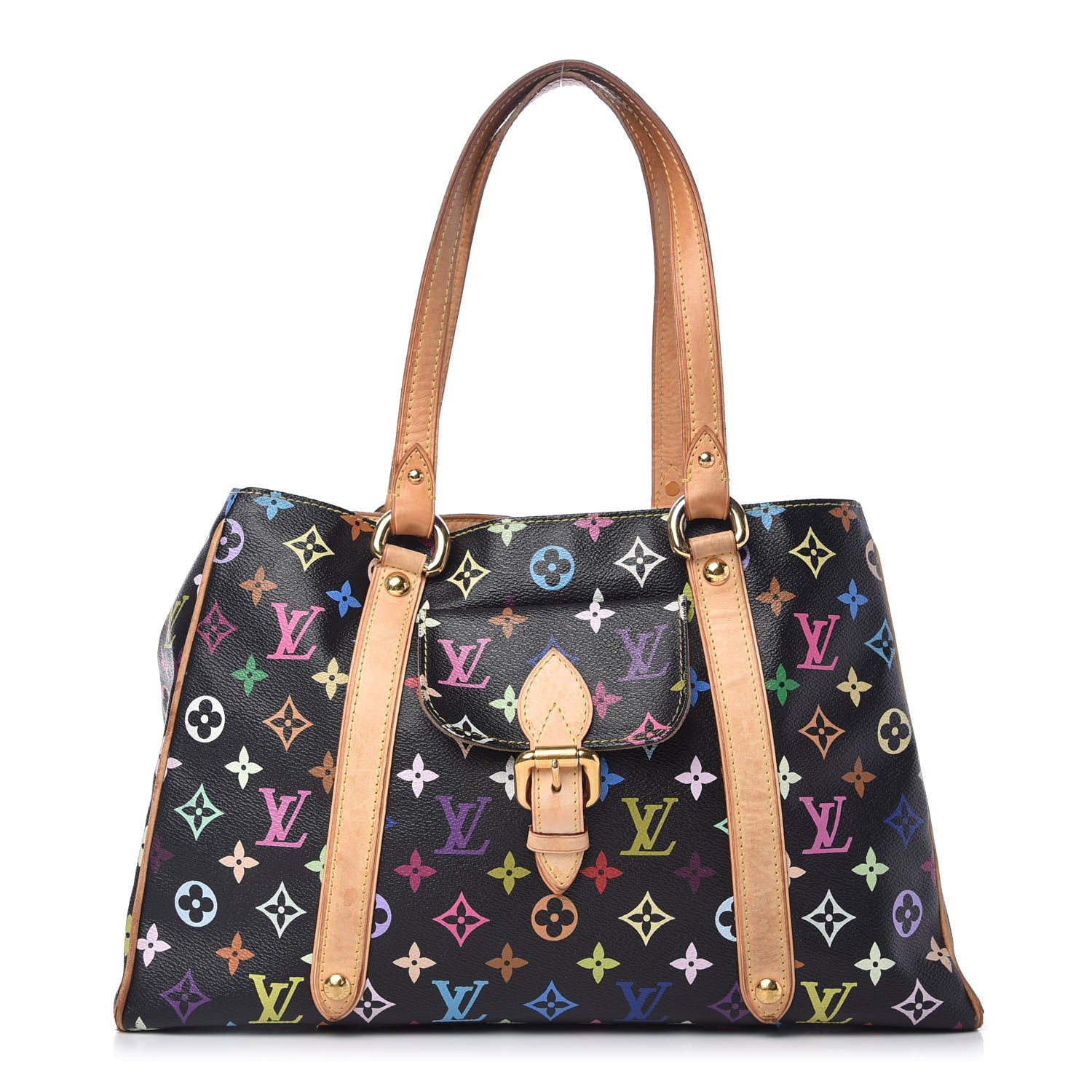 Louis Vuitton Monogram Multicolor Aurelia MM Black 1 of 8