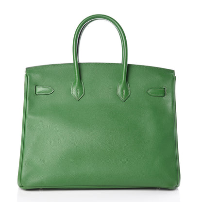 Hermes Epsom Birkin 35 Vert Bengale 4 of 35