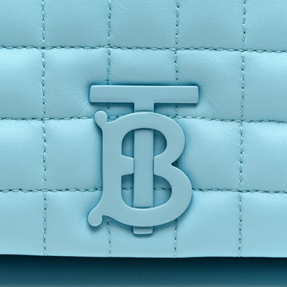 Burberry Lambskin Quilted Small Lola Bag Cool Sky Blue 8 of 12