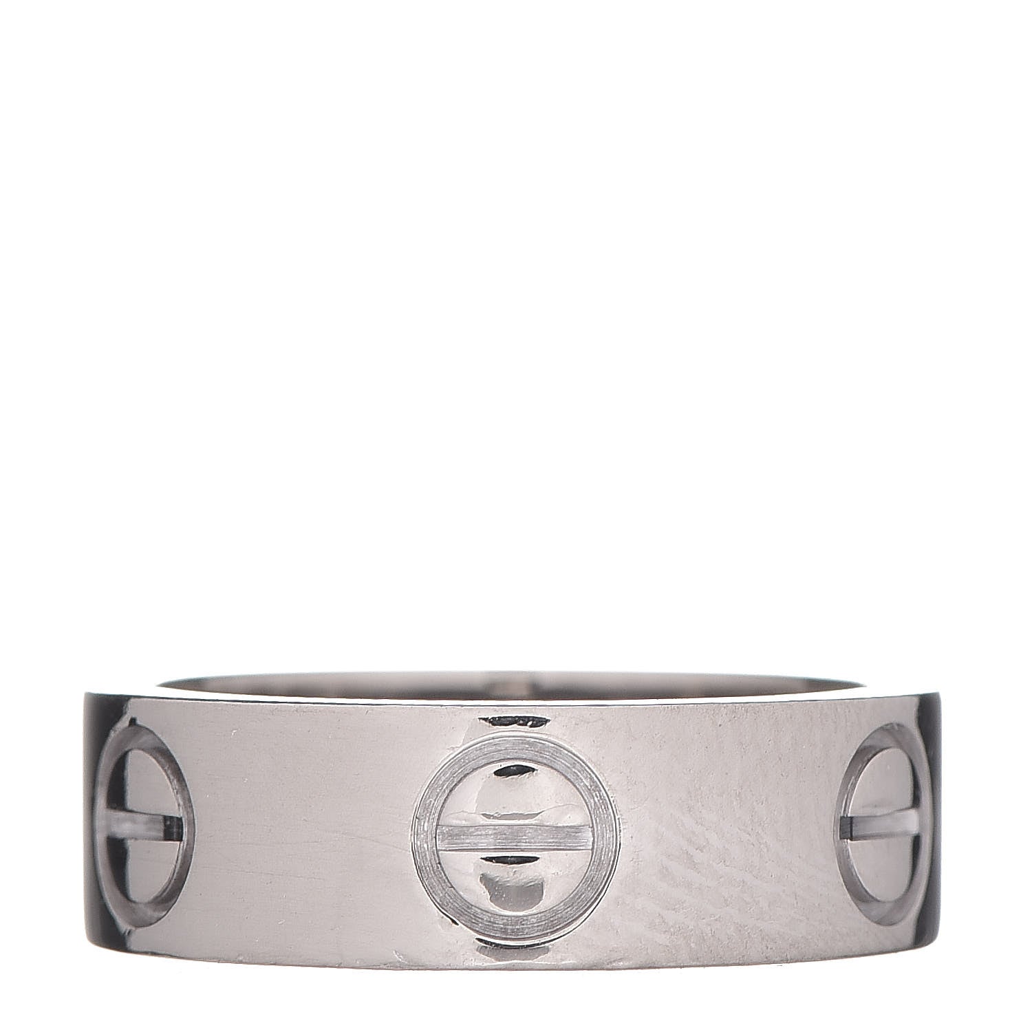 Cartier 18K White Gold 5.5mm LOVE Ring 47 4 3 of 4