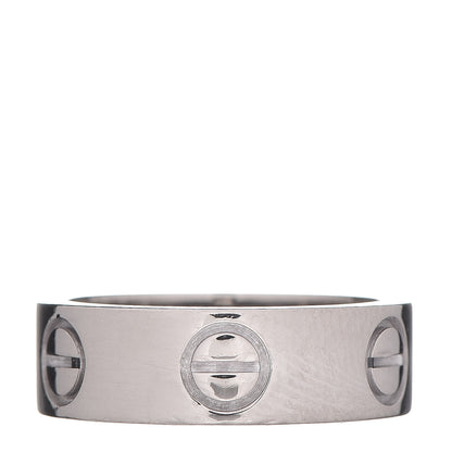 Cartier 18K White Gold 5.5mm LOVE Ring 47 4 3 of 4