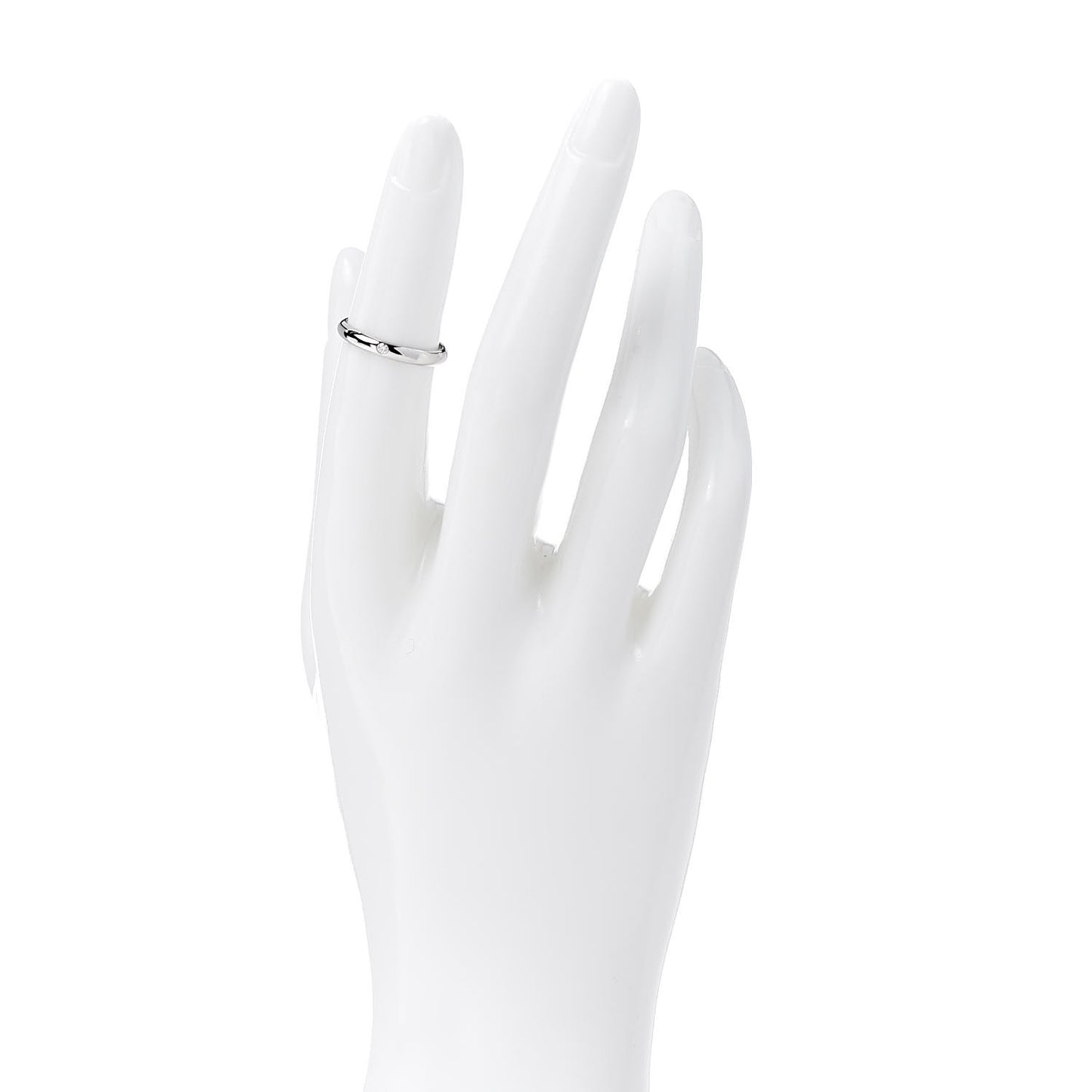 Platinum Diamond 2.6mm 1895 Wedding Band Ring 49 4.75