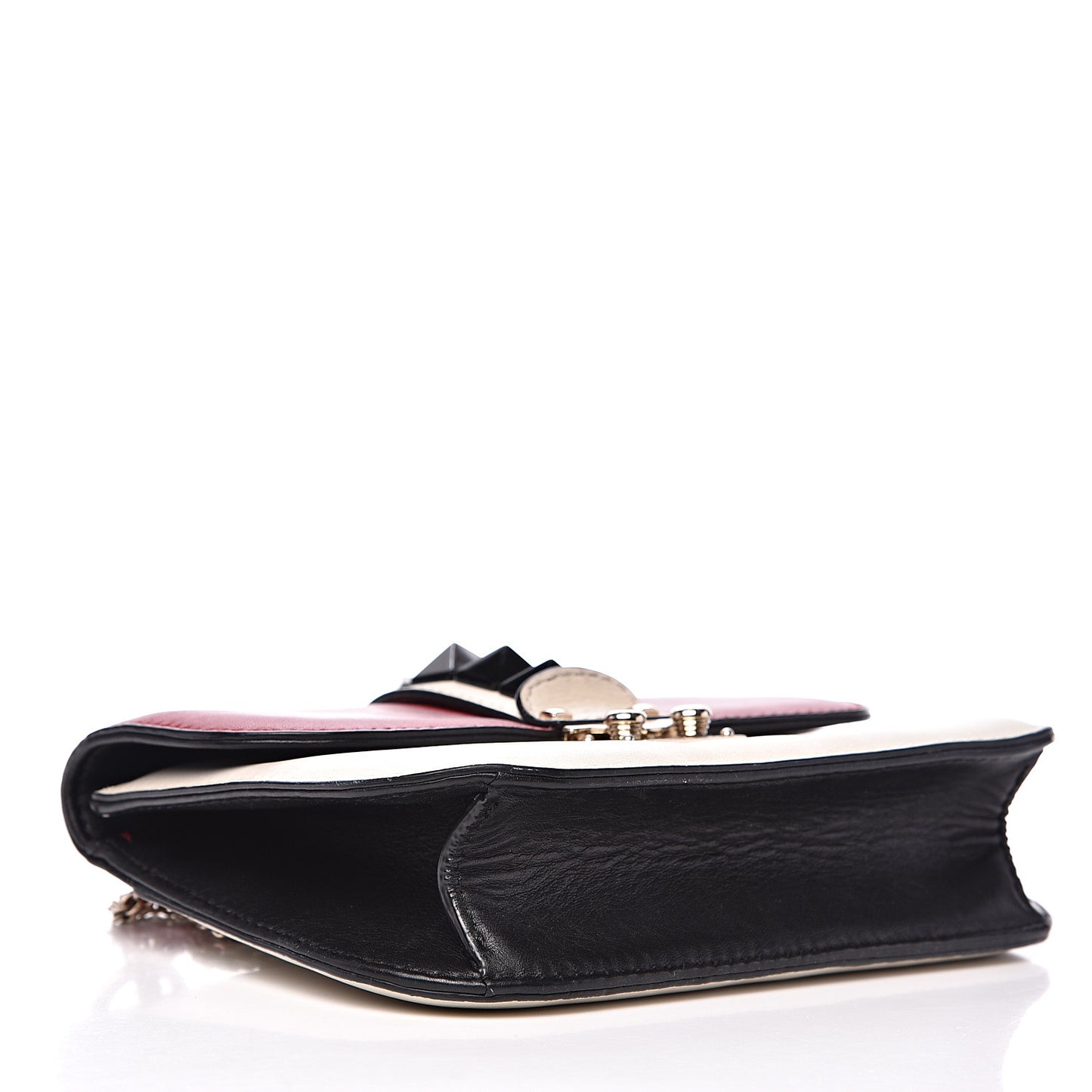 Vitello Small Glam Lock Rockstud Flap Multicolor