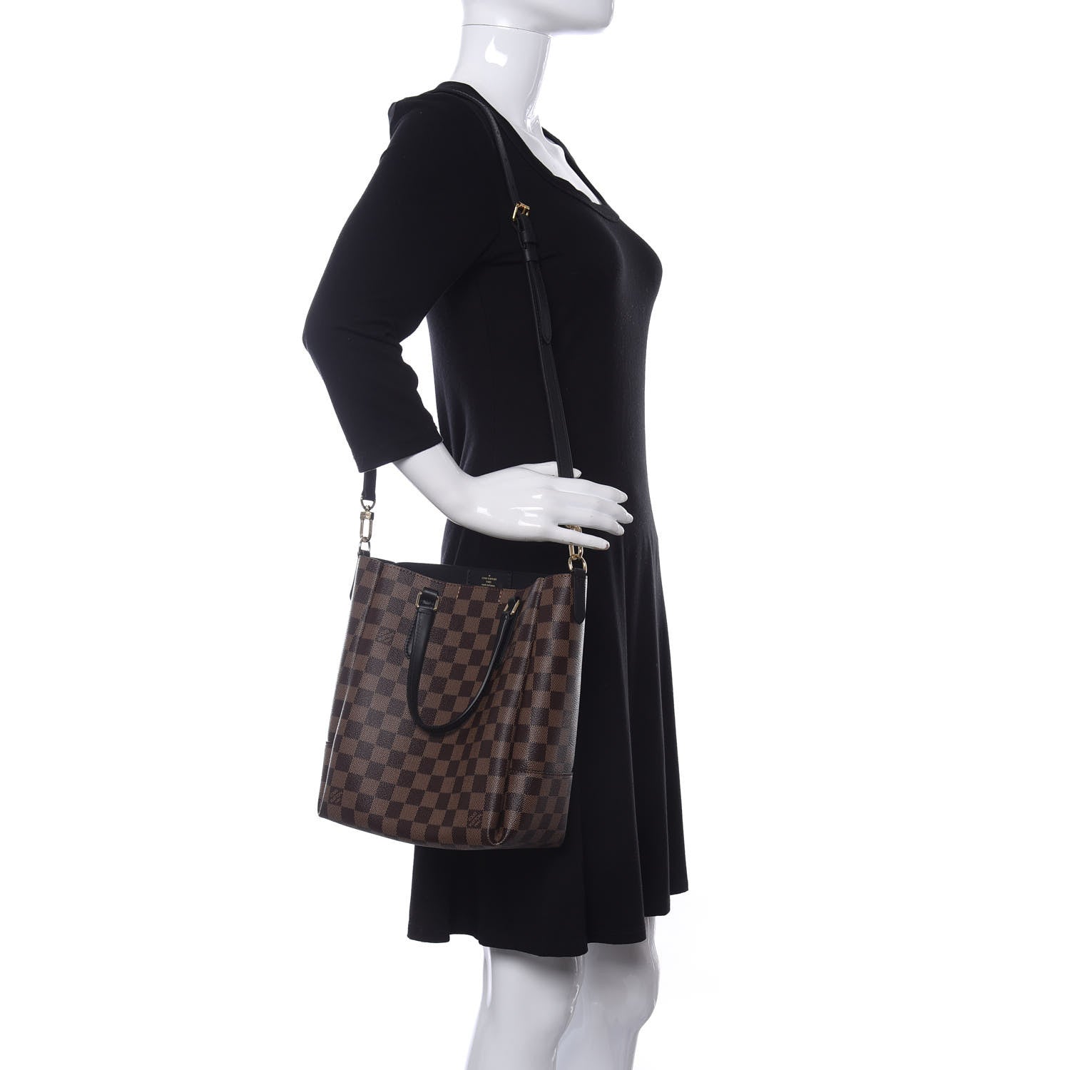 Louis Vuitton Damier Ebene Belmont PM Black 2 of 11
