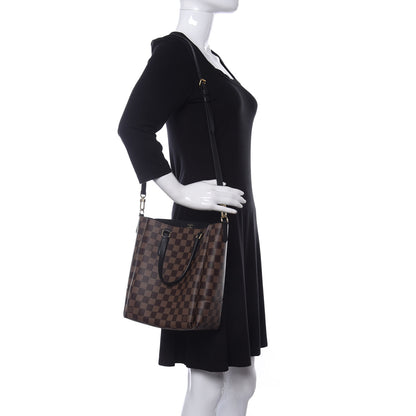 Louis Vuitton Damier Ebene Belmont PM Black 2 of 11
