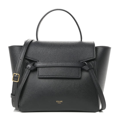 Celine Grained Calfskin Nano Belt Bag Black 1 of 10