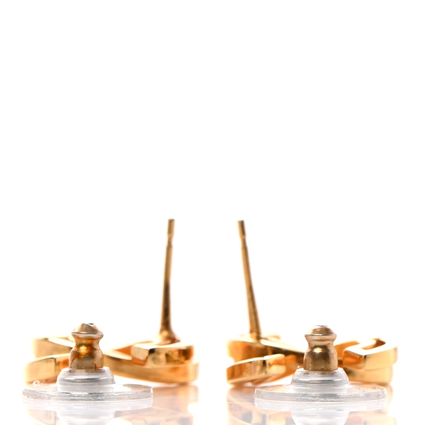 Metal Obazine CC Earrings Gold