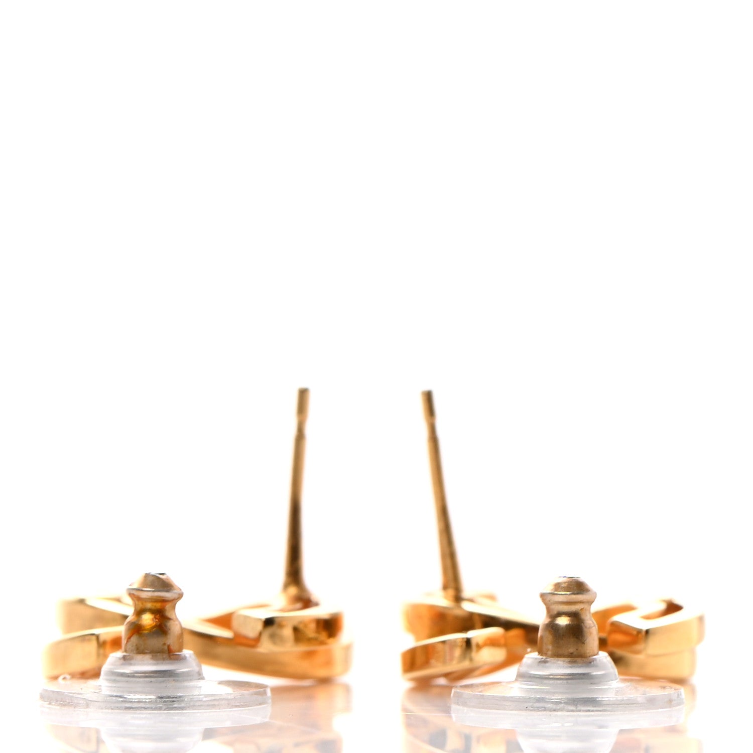 Chanel Metal Obazine CC Earrings Gold 3 of 4
