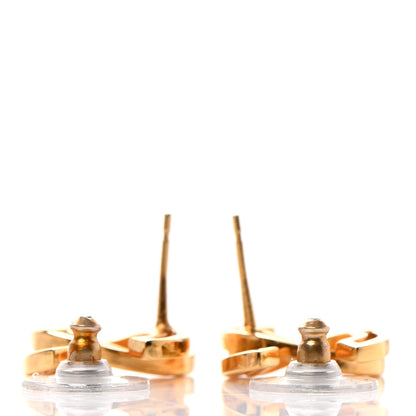Chanel Metal Obazine CC Earrings Gold 3 of 4