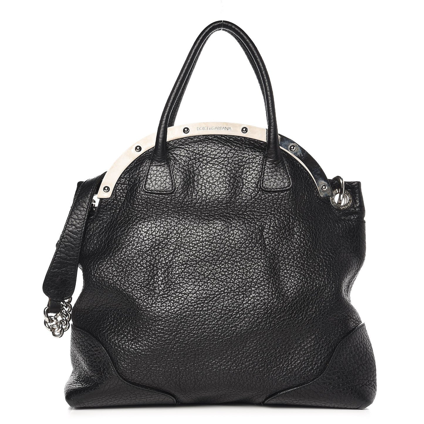 Calfskin Miss Camp Shoulder Bag Black