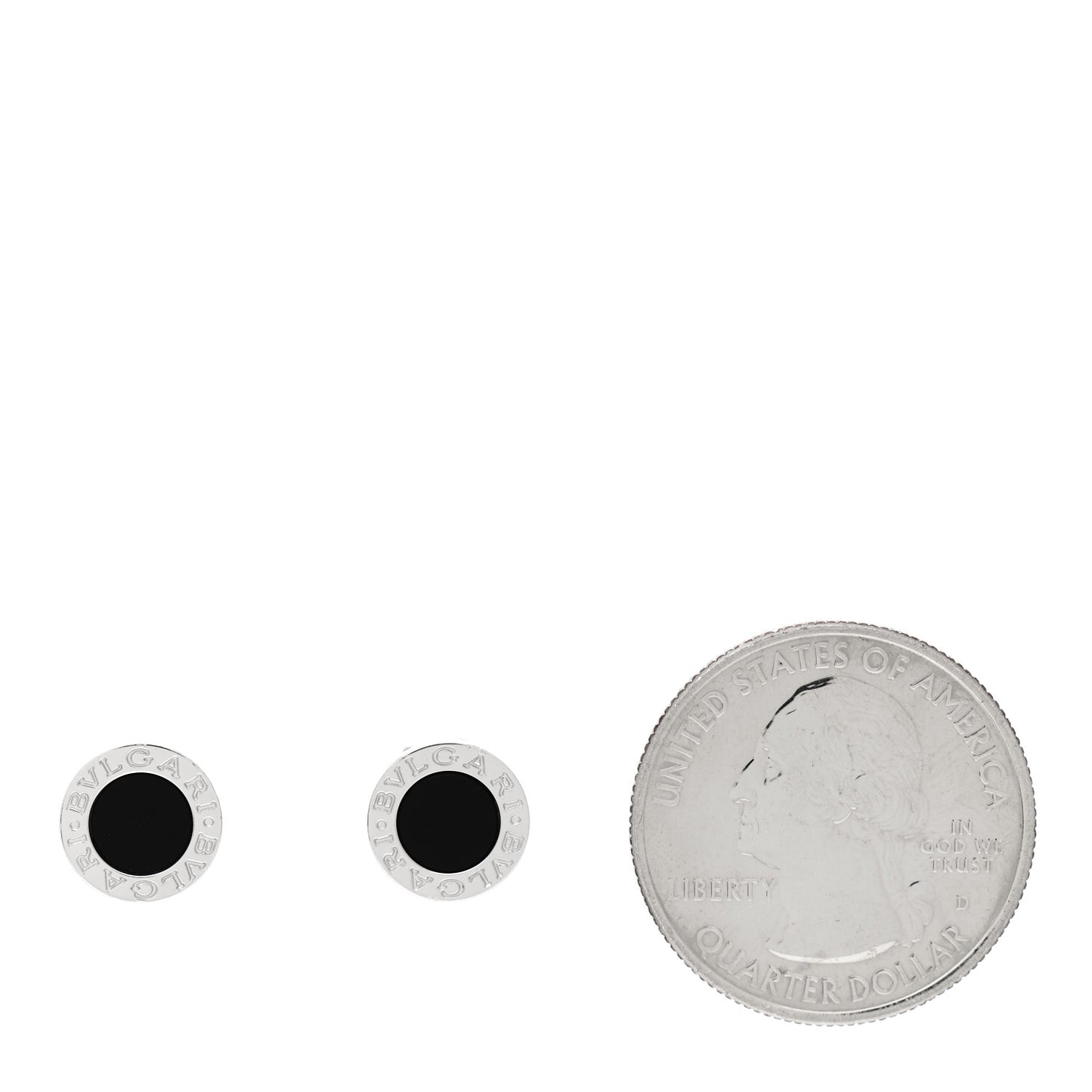 18K White Gold Black Onyx BVLGARI BVLGARI Stud Earrings