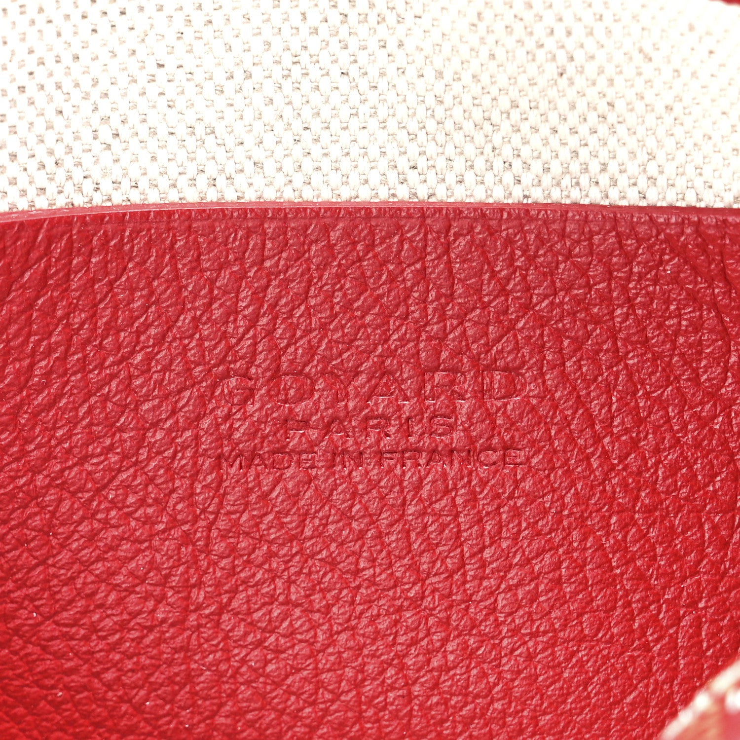 Goyard Goyardine Plumet Wallet Clutch Red 6 of 10