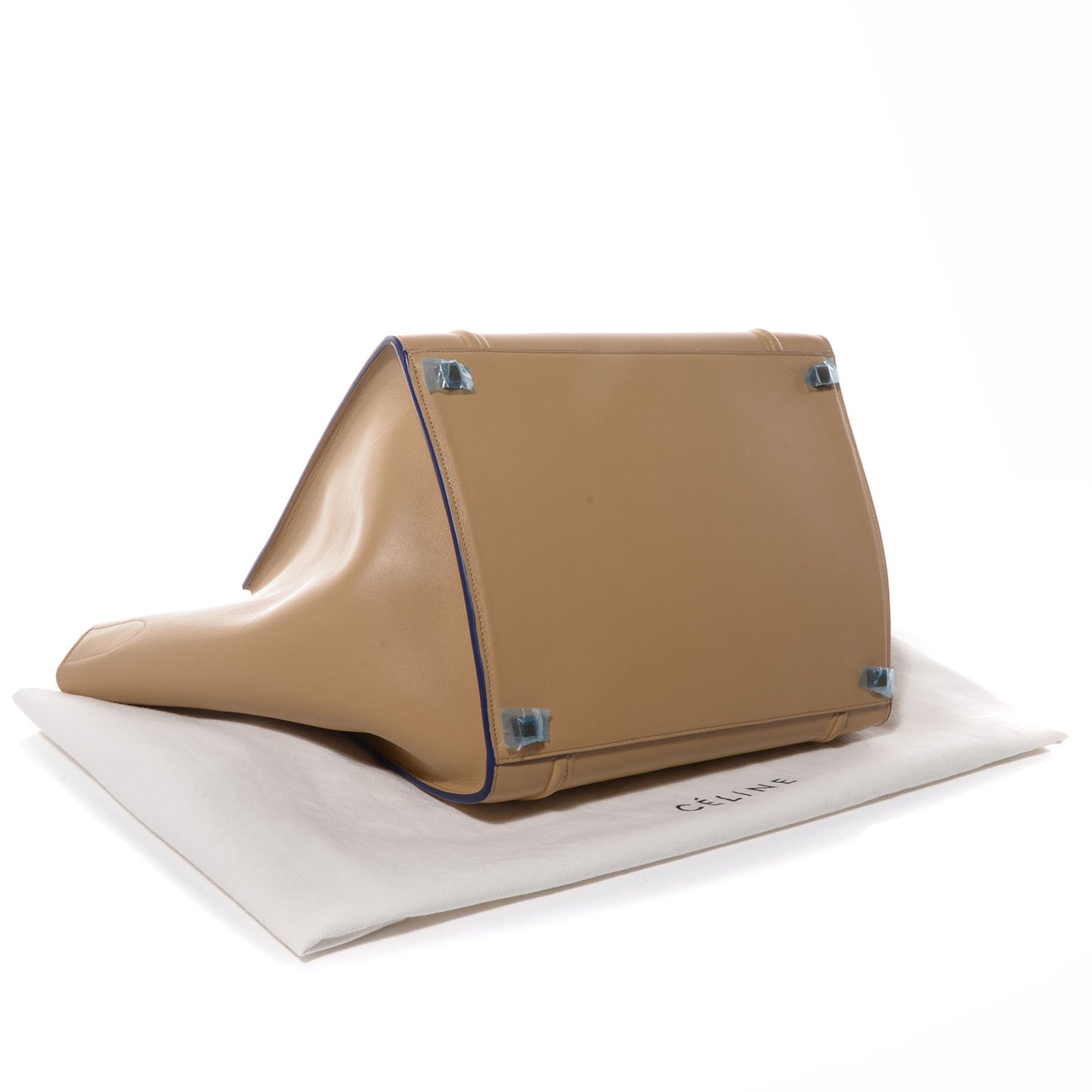 Smooth Calfskin Color Trim Medium Phantom Luggage Dune Cobalt