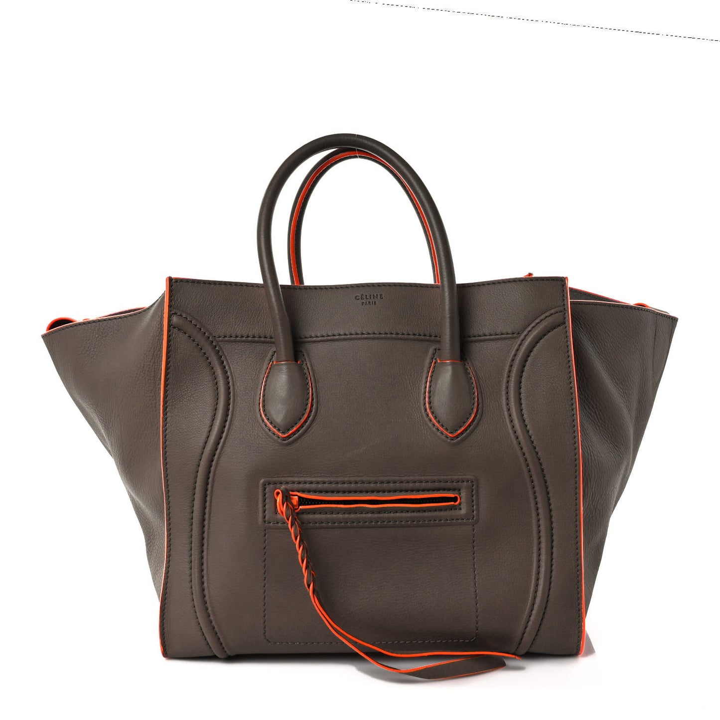 Supple Calfskin Medium Phantom Luggage Grey