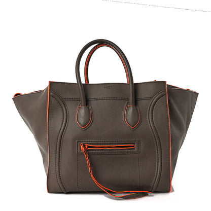 Celine Supple Calfskin Medium Phantom Luggage Grey 1 of 12