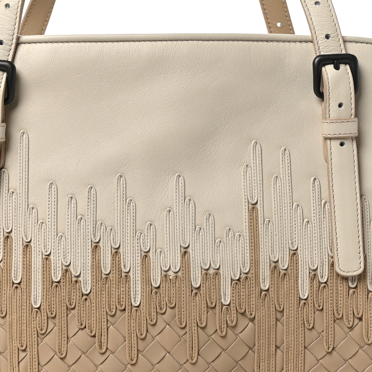 Bottega Veneta Nappa Intrecciato Medium Flow Wave Tote Mink Mist 8 of 10