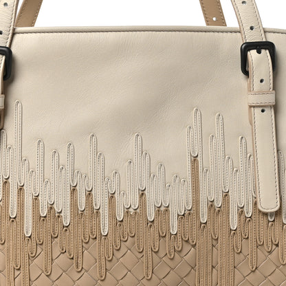 Bottega Veneta Nappa Intrecciato Medium Flow Wave Tote Mink Mist 8 of 10