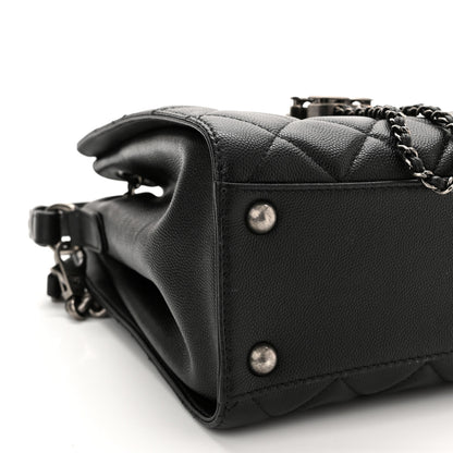 Chanel Caviar Quilted Small CC Bucket Bag Black 8 of 9