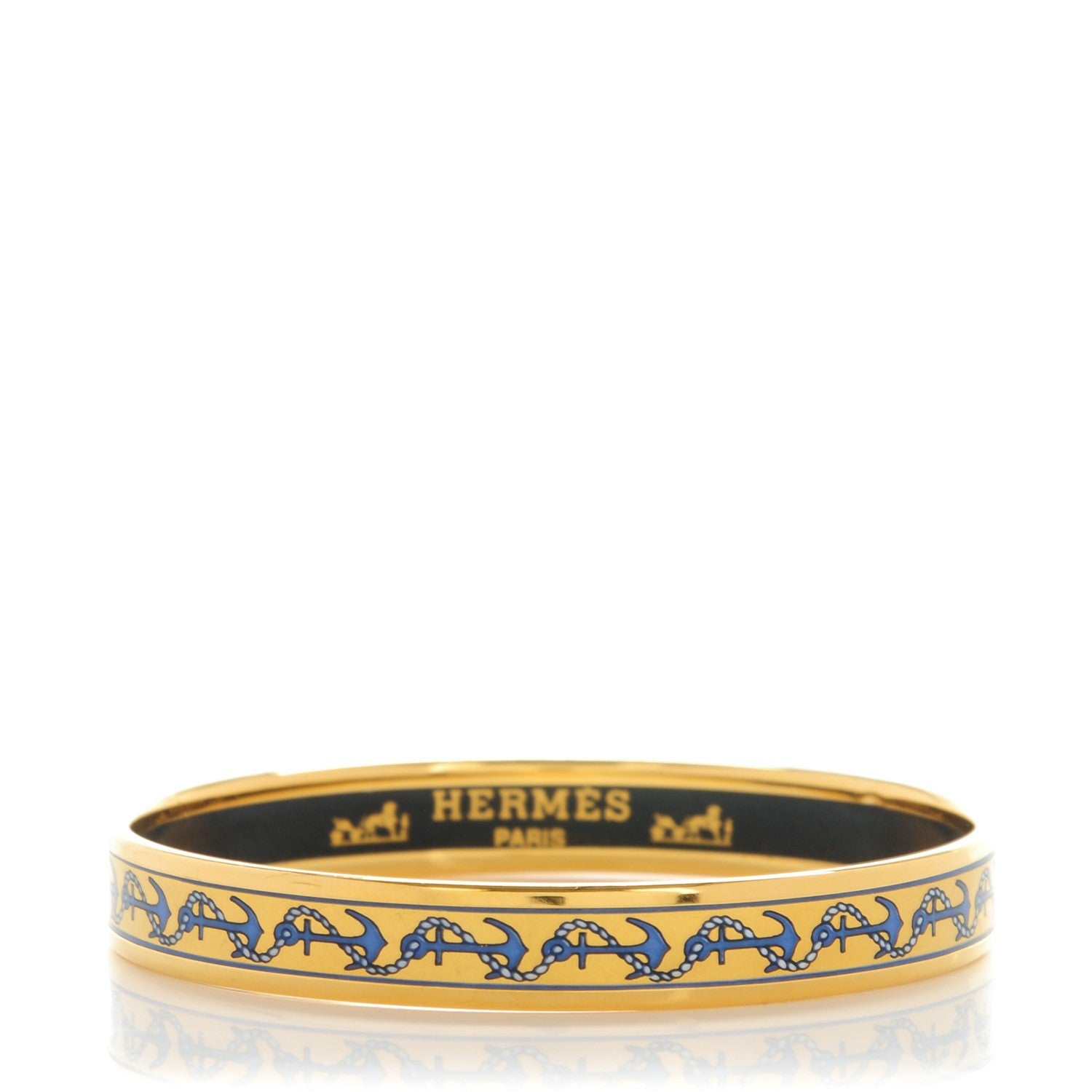 Hermes Enamel Printed Narrow Bracelet 65 1 of 6