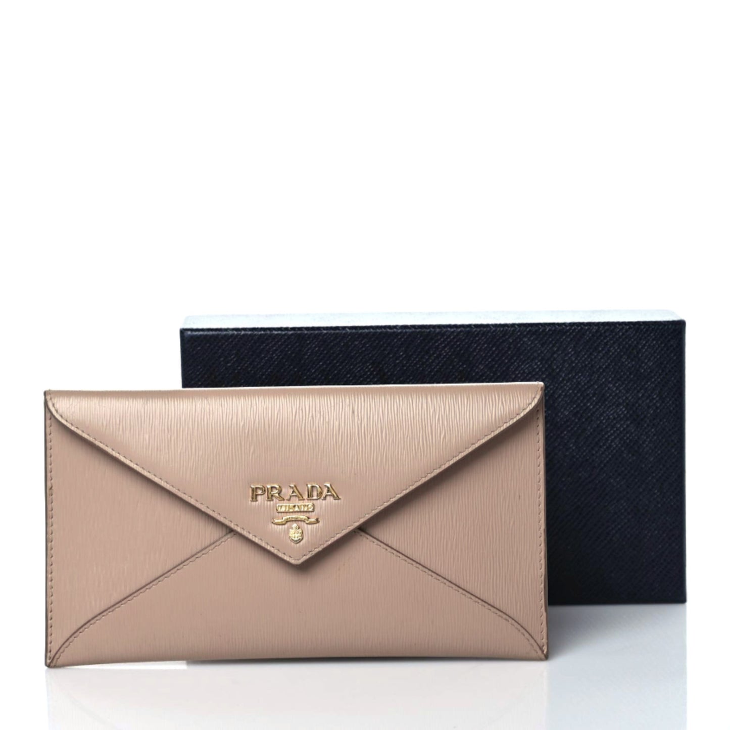 Saffiano Metal Envelope Wallet Cammeo