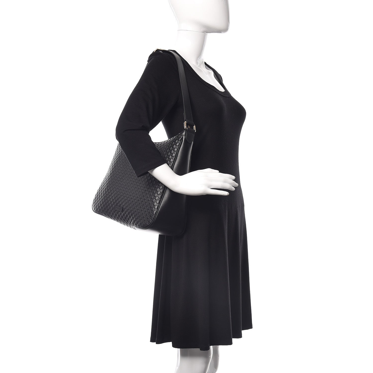 Gucci Microguccissima Shoulder Bag Black 2 of 9