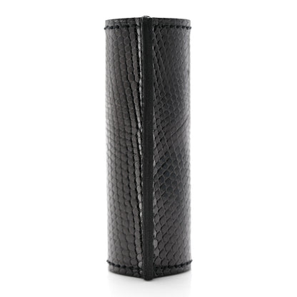 Hermes Lizard Lipstick Case Black 2 of 4