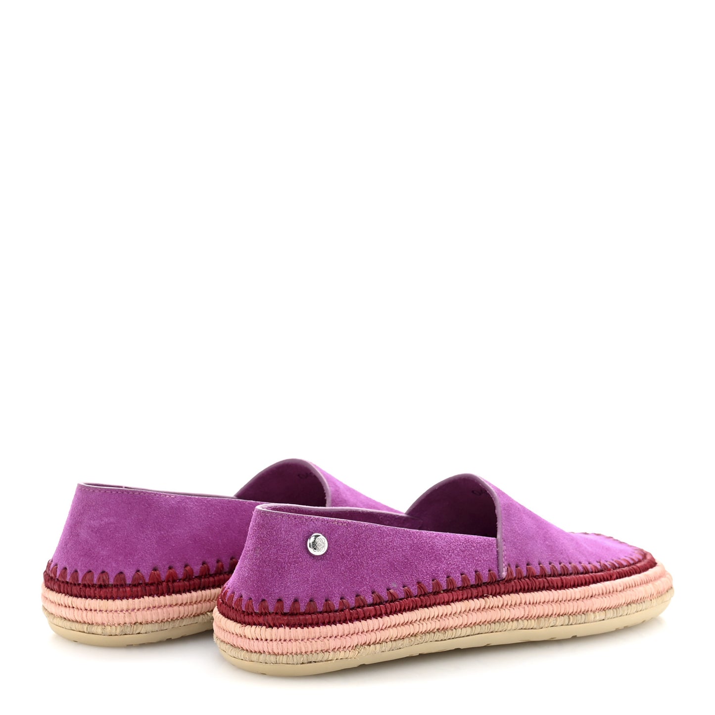 Suede Raffia Rio Slipper 38 Fuchsia