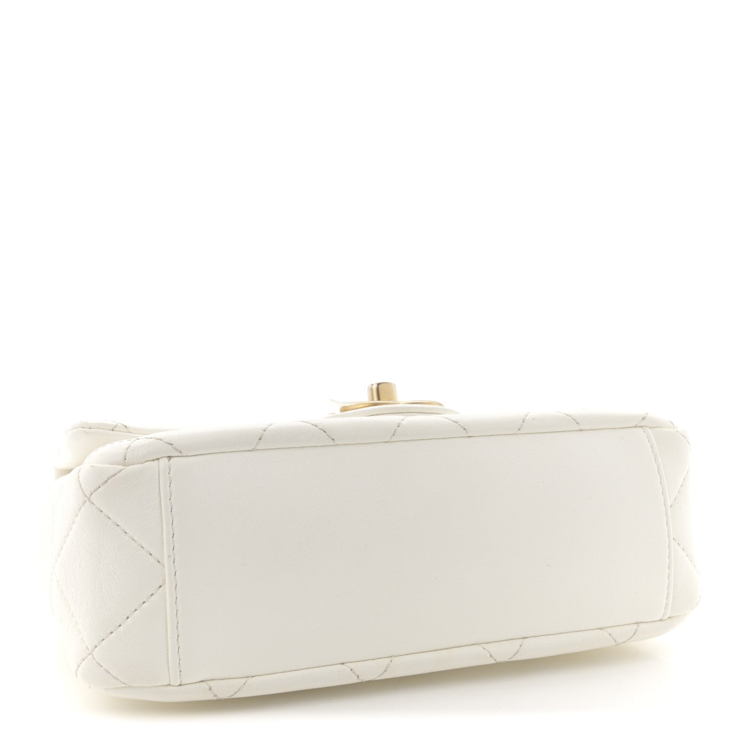 Chanel Shiny Lambskin Quilted Mini Flap White 4 of 13
