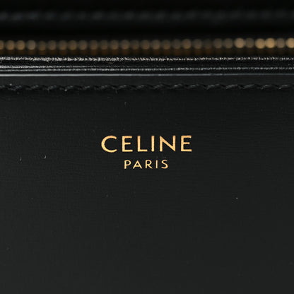 Celine Shiny Calfskin Teen Triomphe Black 6 of 11