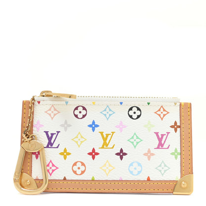 Louis Vuitton Monogram Multicolor Key Pouch White 1 of 8