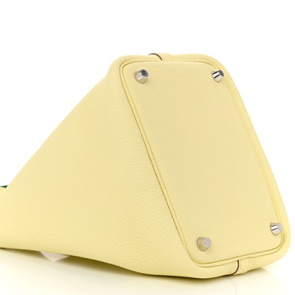 Hermes Taurillon Clemence Swift Eclat Picotin Lock 18 PM Jaune Milton Vert Vertigo 9 of 10