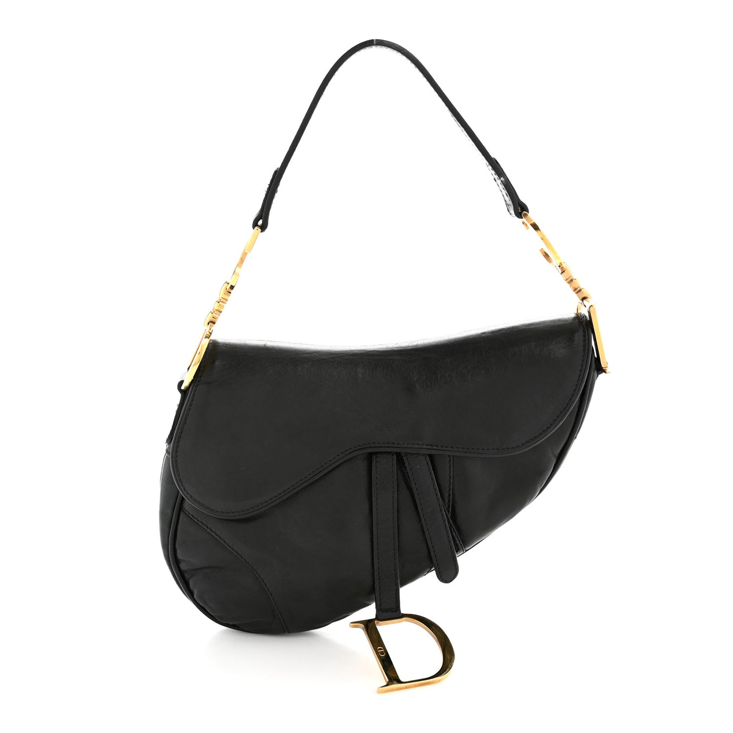 Calfskin Saddle Bag Black