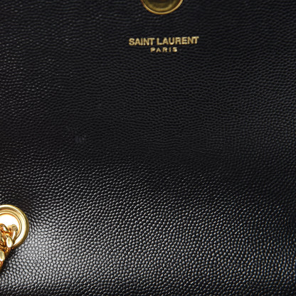 Saint Laurent Grain De Poudre Small Monogram Kate Satchel Black 7 of 11