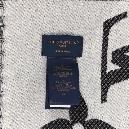 Louis Vuitton Wool Monogram LV Essential Scarf Black 3 of 3