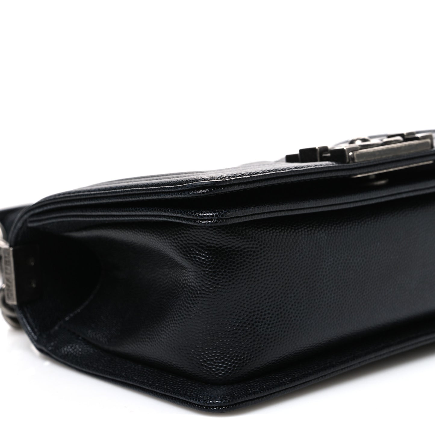 Caviar Quilted Small Boy Flap Black