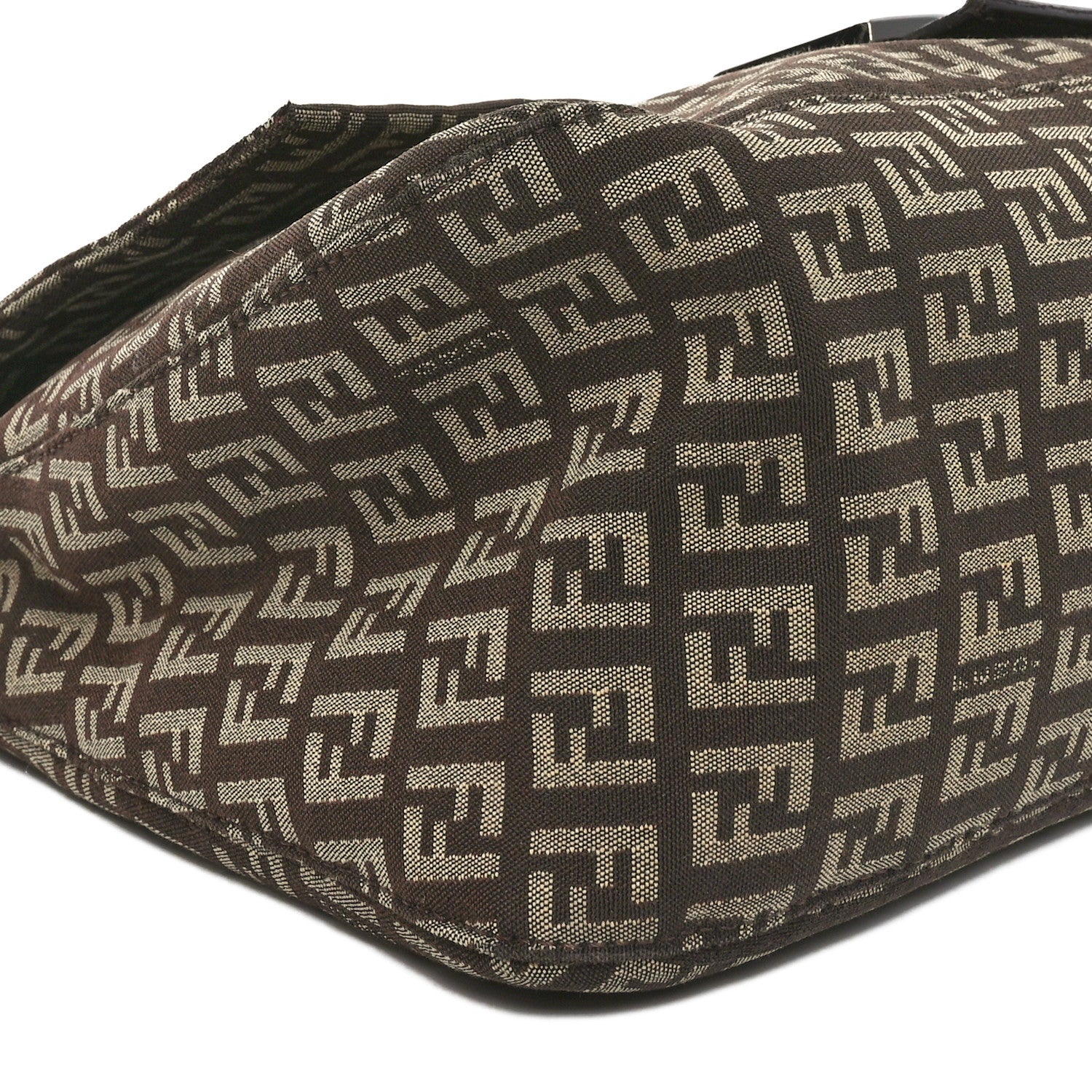 Fendi Zucchino Vitello Mama Baguette Testa di Moro Beige 9 of 10