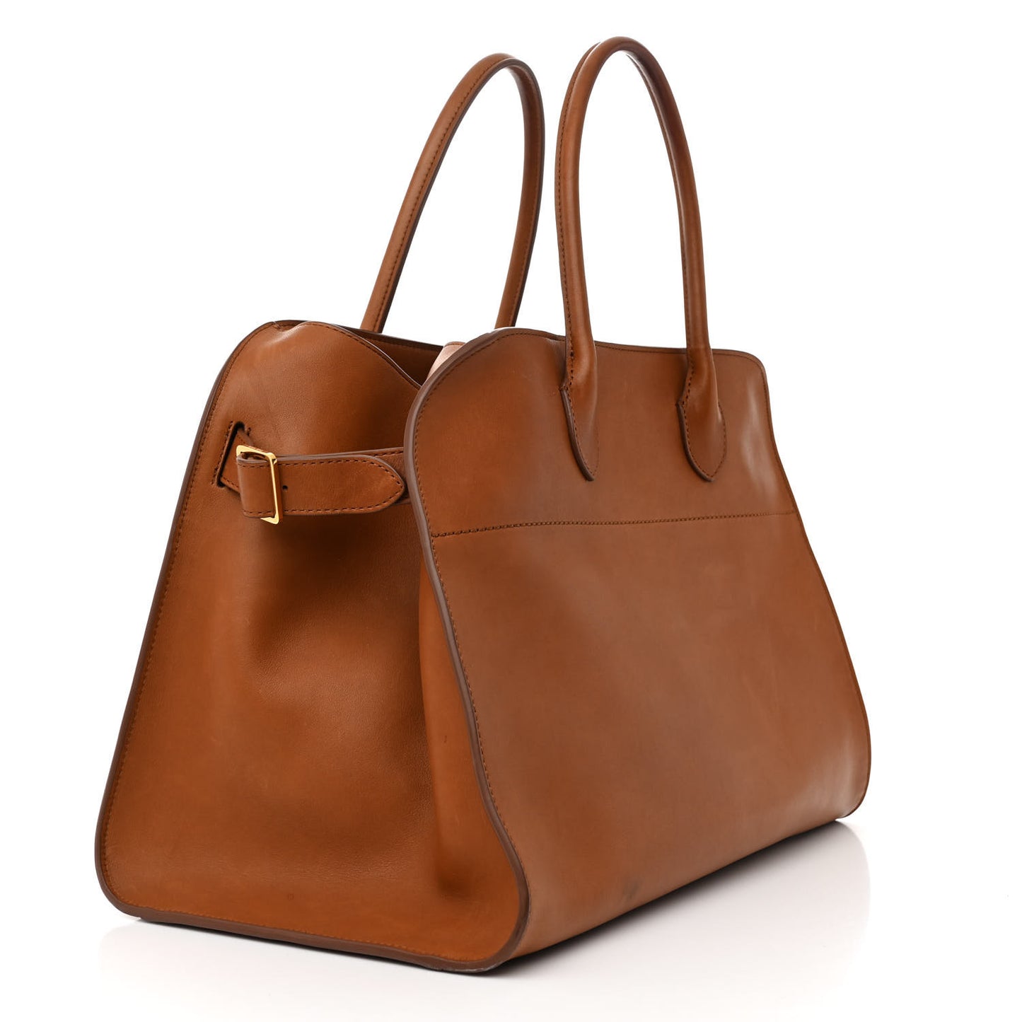 Polished Saddle Calfskin Soft Margaux 15 Cuir