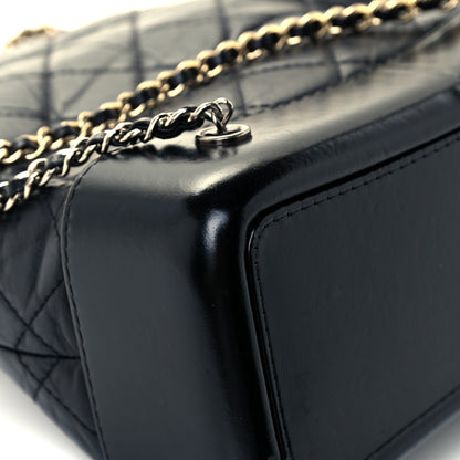 Chanel Aged Calfskin Quilted Small Gabrielle Backpack Black 14 of 14